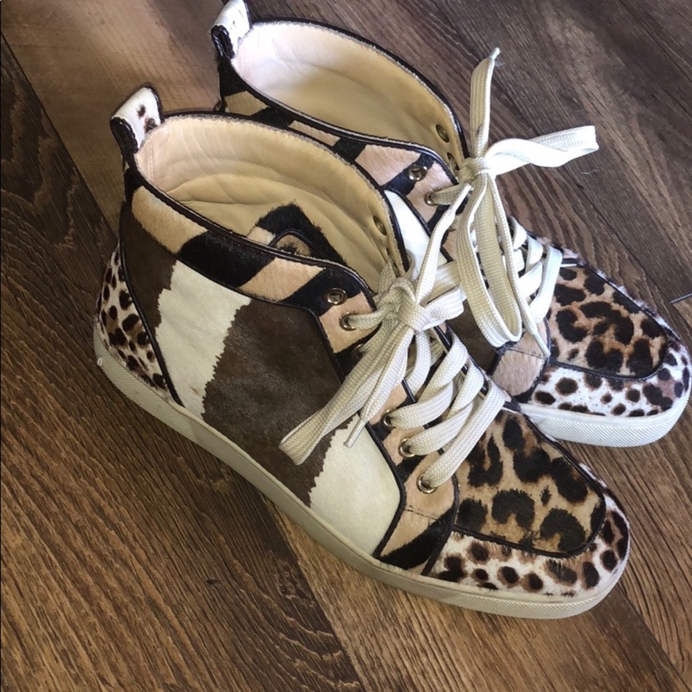 Christian Louboutin Animal Print Sneakers 39.5